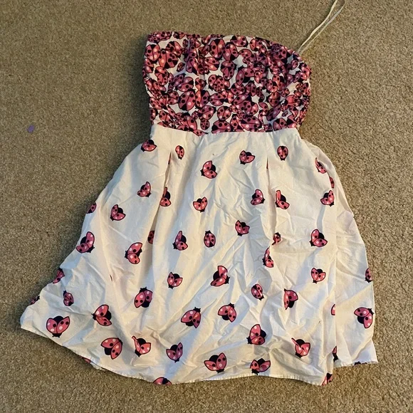 Lilly Pulitzer strapless ladybug dress - Picture 2 of 7